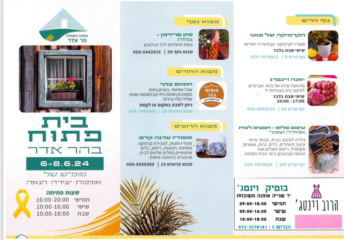 בתים פתוחים 2024